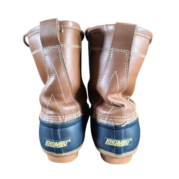 Khombu Women's Letty Size 7M Brown / Navy Rubber Boots - Picture 4 of 9